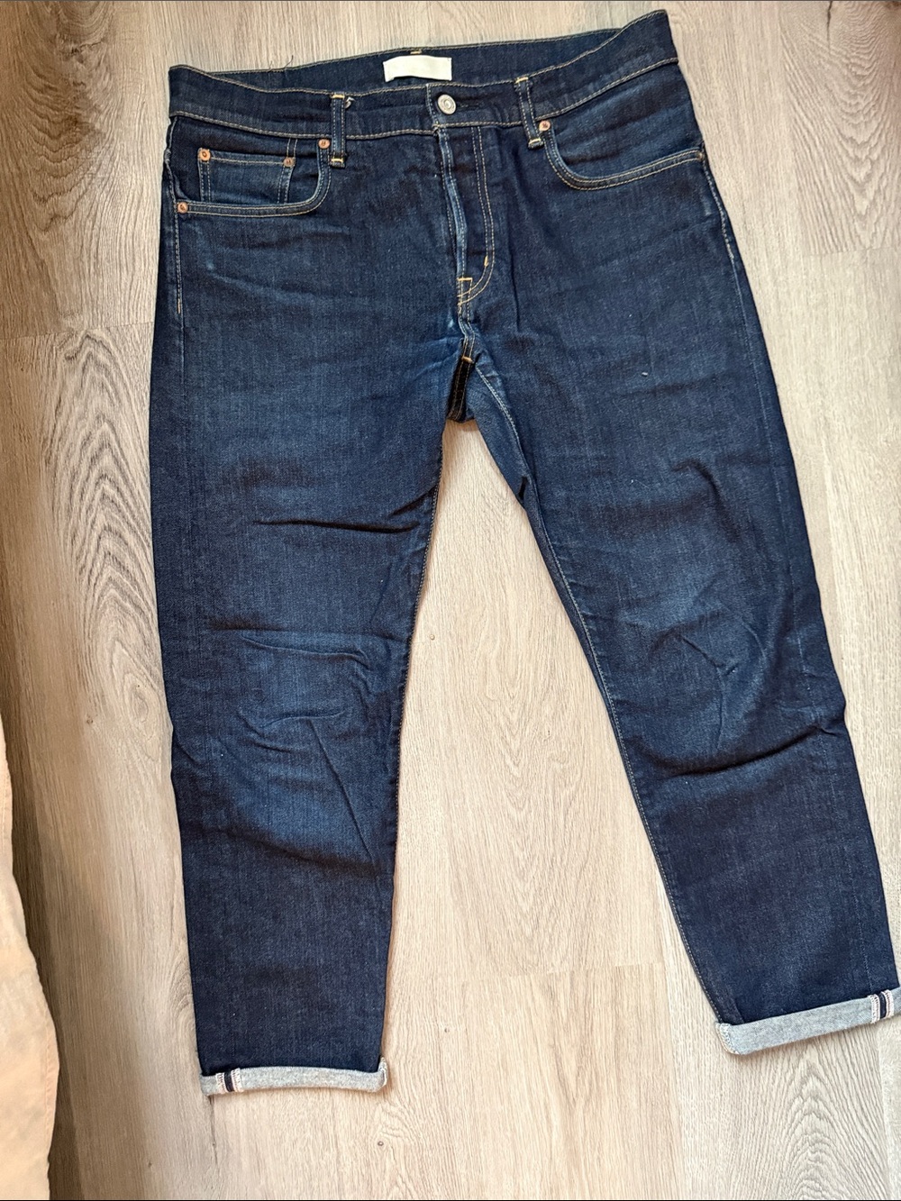 Moussy Dark Indigo Slim Straight Jeans
